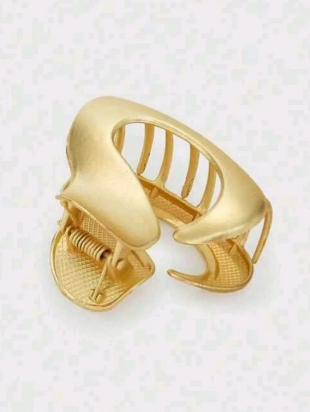 NEW! Gold Sculptural Hair Clip for Women - Elegant Metal Ponytail Clamp